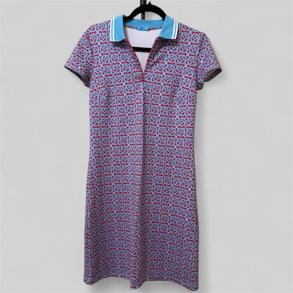 J. McLaughlin Montclair SS Shirt Collar Montego Relax Polo Dress Size XS